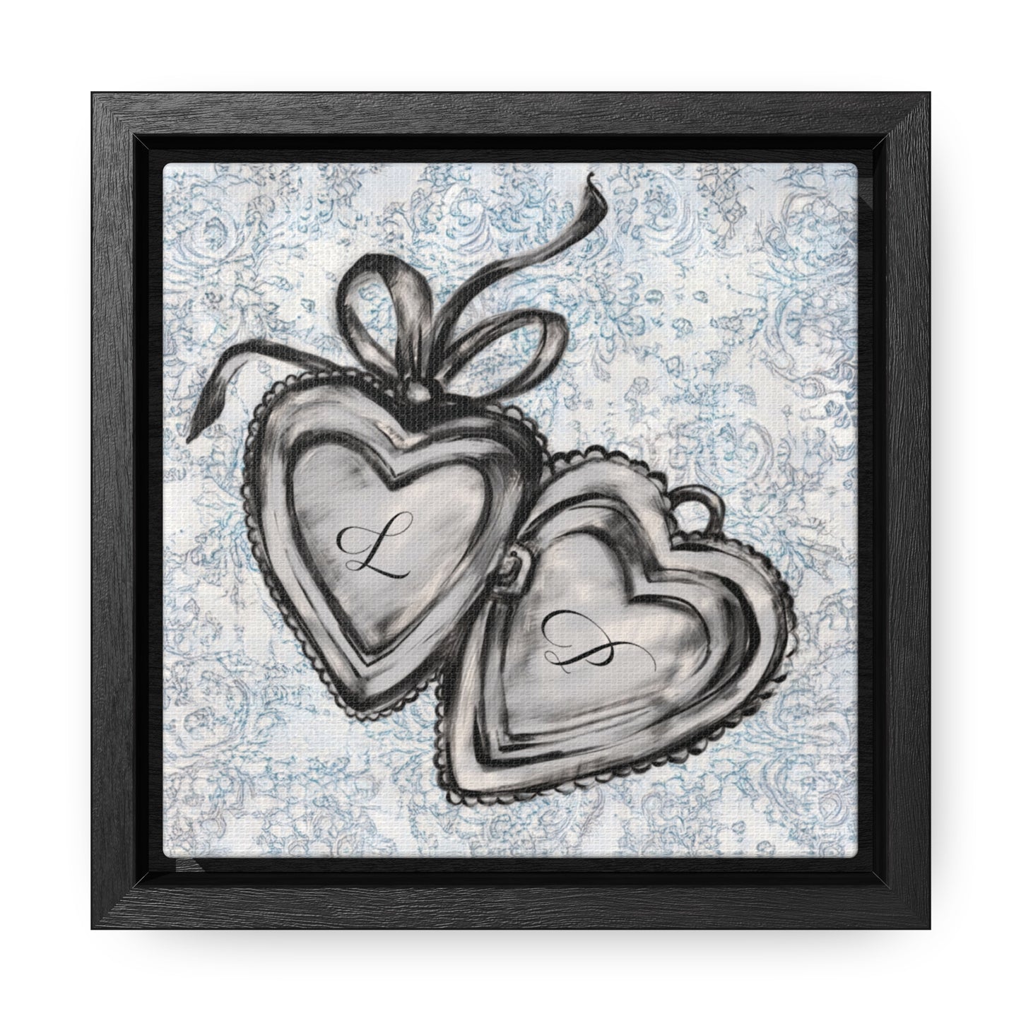 Custom Initial Locket in Vintage (Framed!)