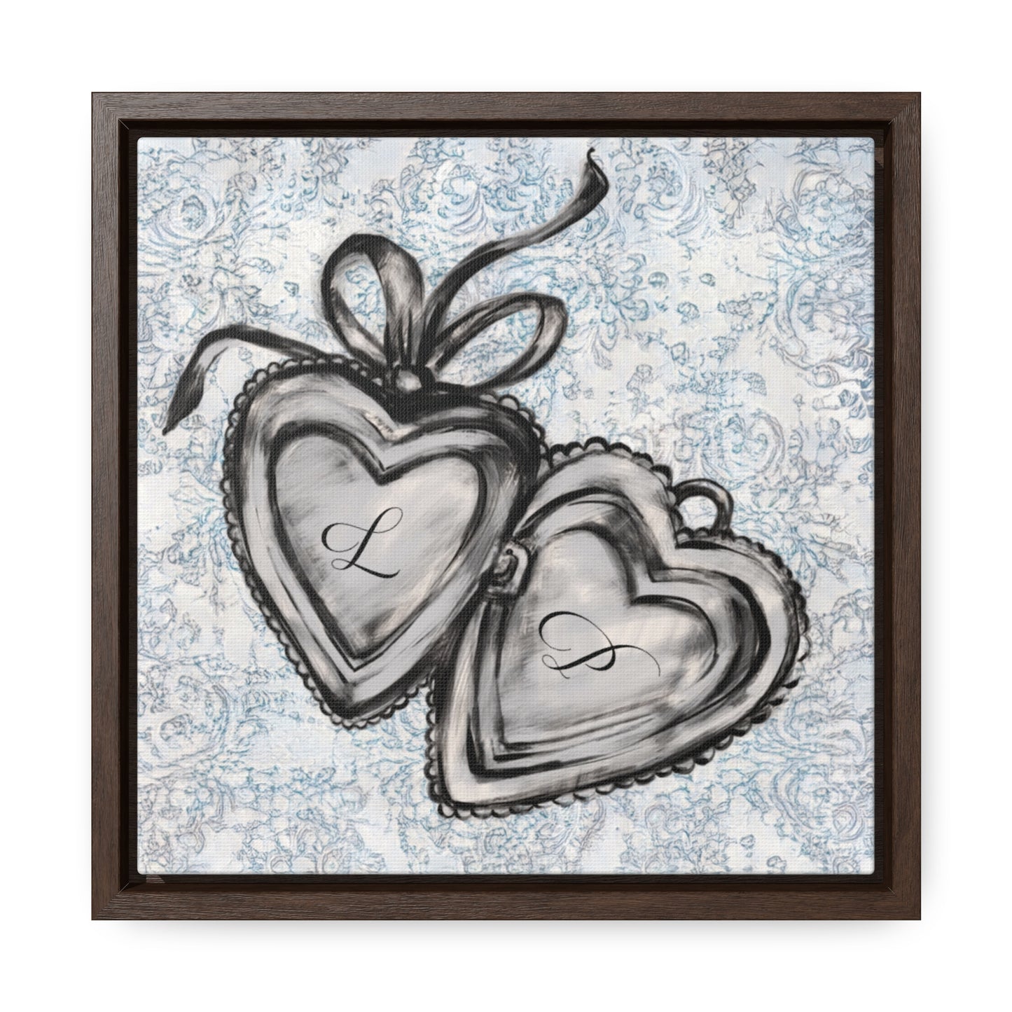 Custom Initial Locket in Vintage (Framed!)