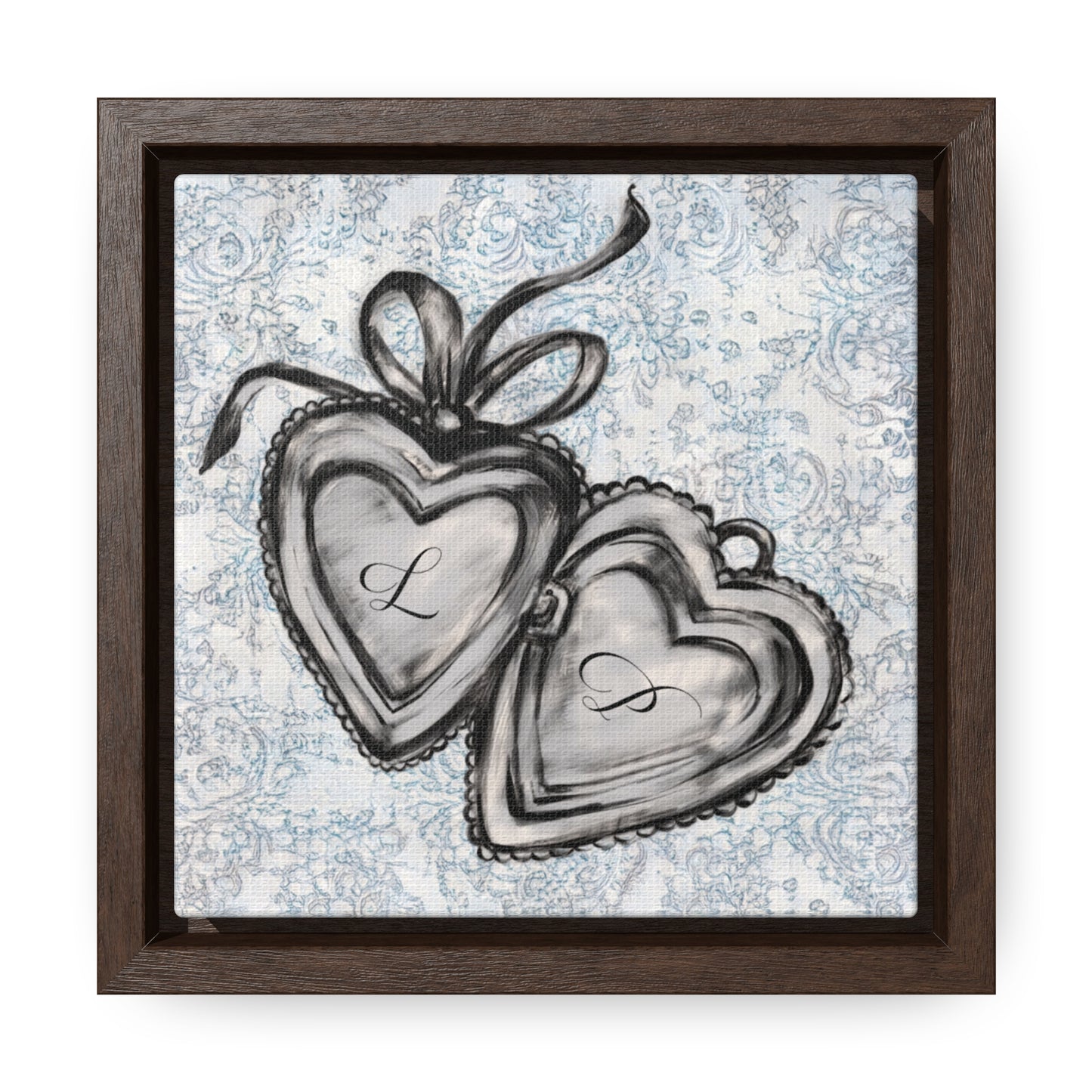 Custom Initial Locket in Vintage (Framed!)