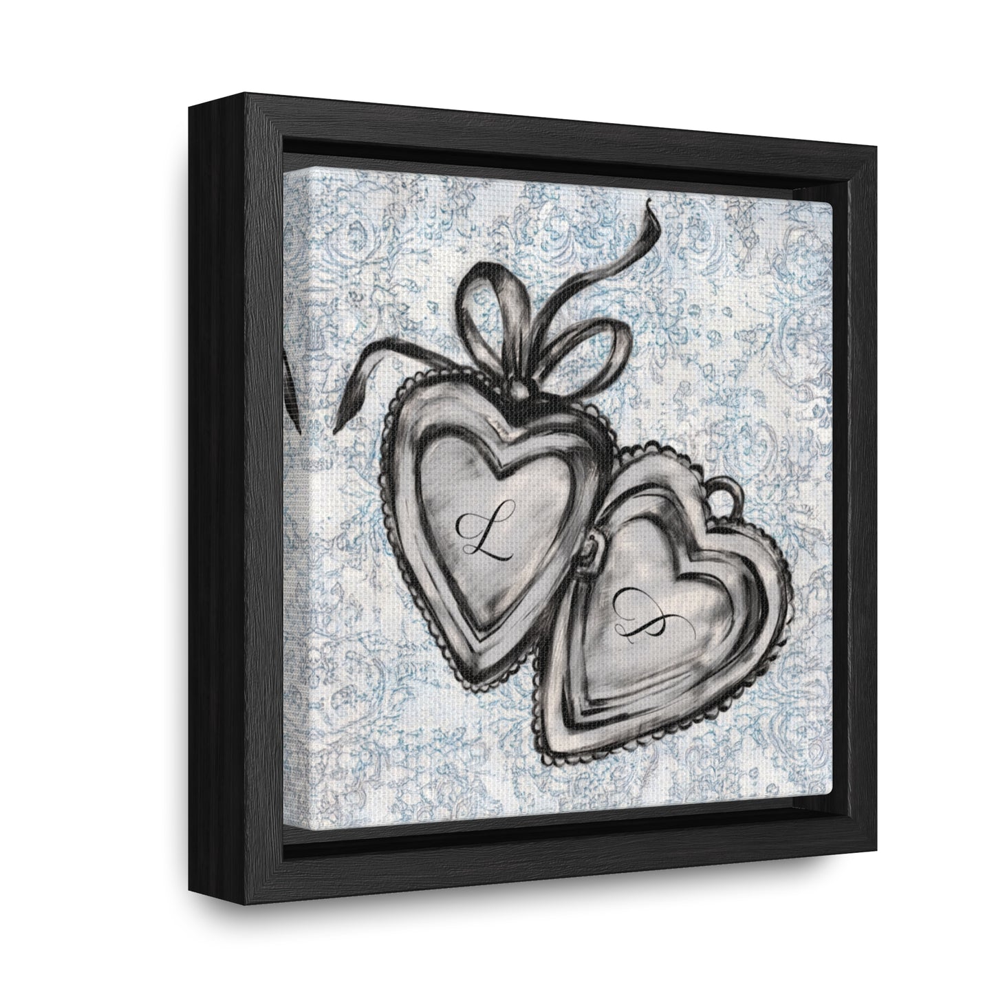 Custom Initial Locket in Vintage (Framed!)