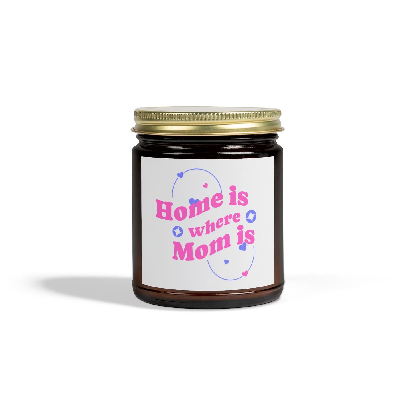 Scented Candle - "Home is Where Mom is" Coconut Apricot Wax (4oz, 9oz)
