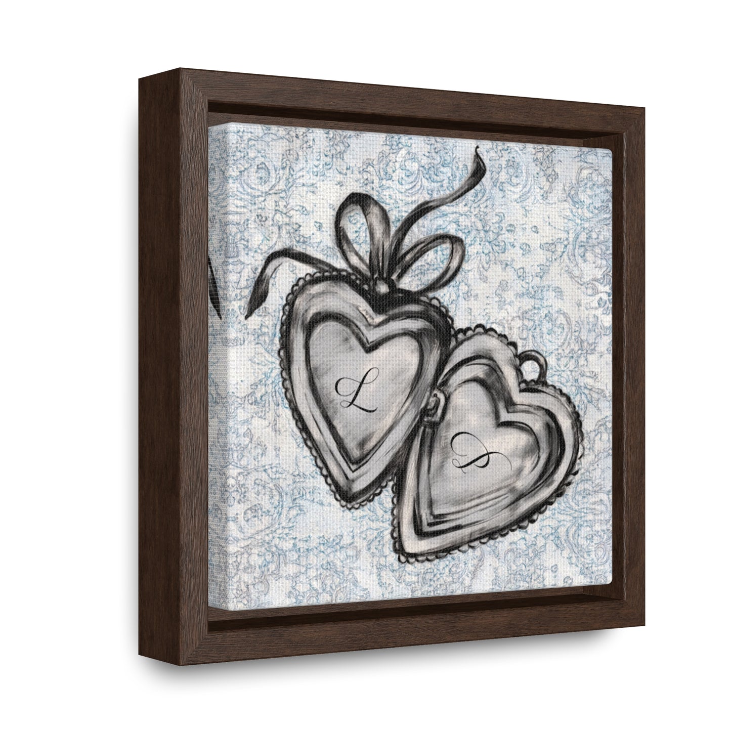 Custom Initial Locket in Vintage (Framed!)