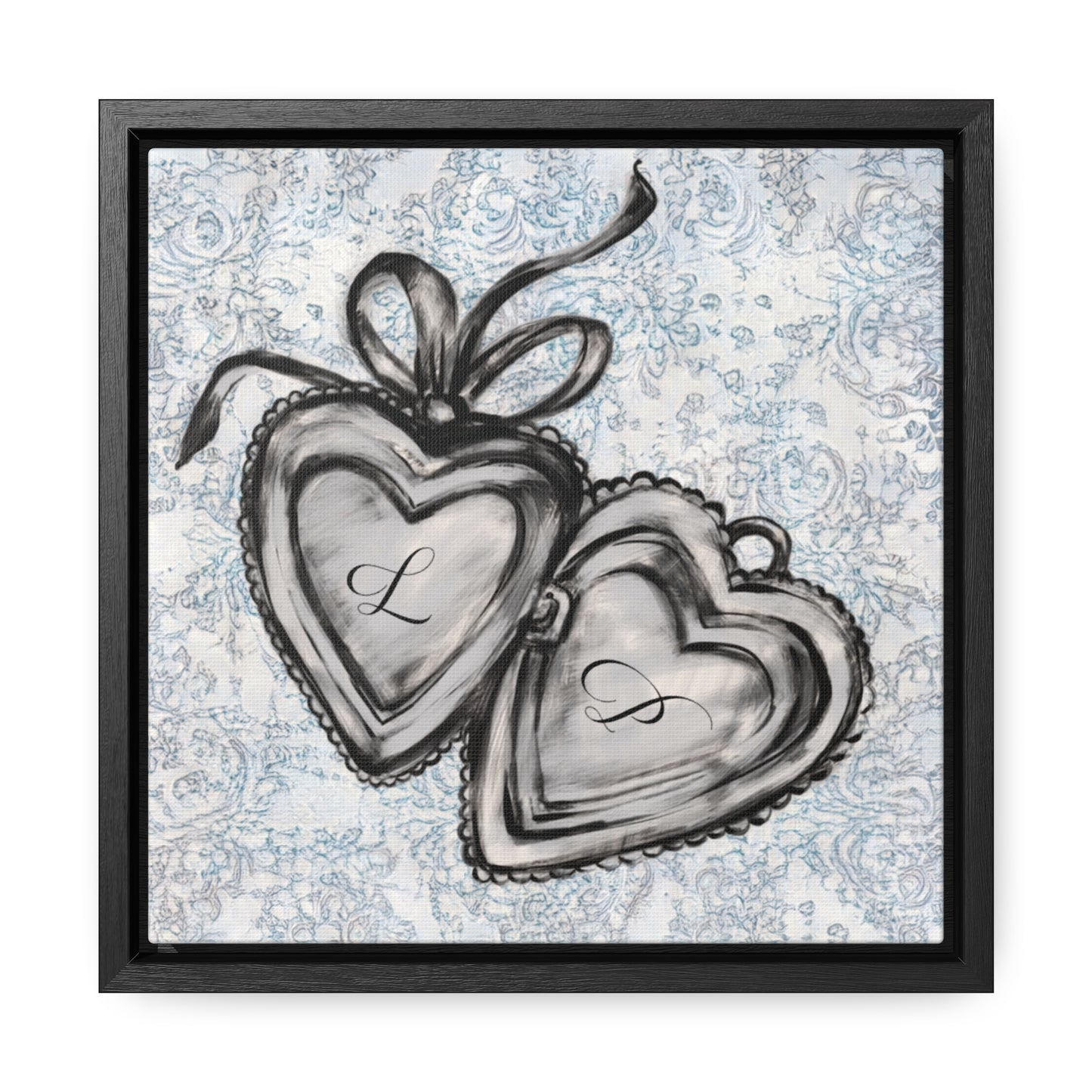 Custom Initial Locket in Vintage (Framed!)