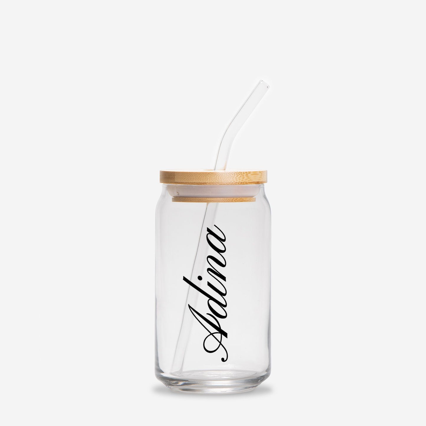 June Rose Birth Flower Glass Personalized Tumbler, Gift for Her, Valentines Day, Mother's Day Gift, Custom Glass Coffee Cup, Graduation Gift