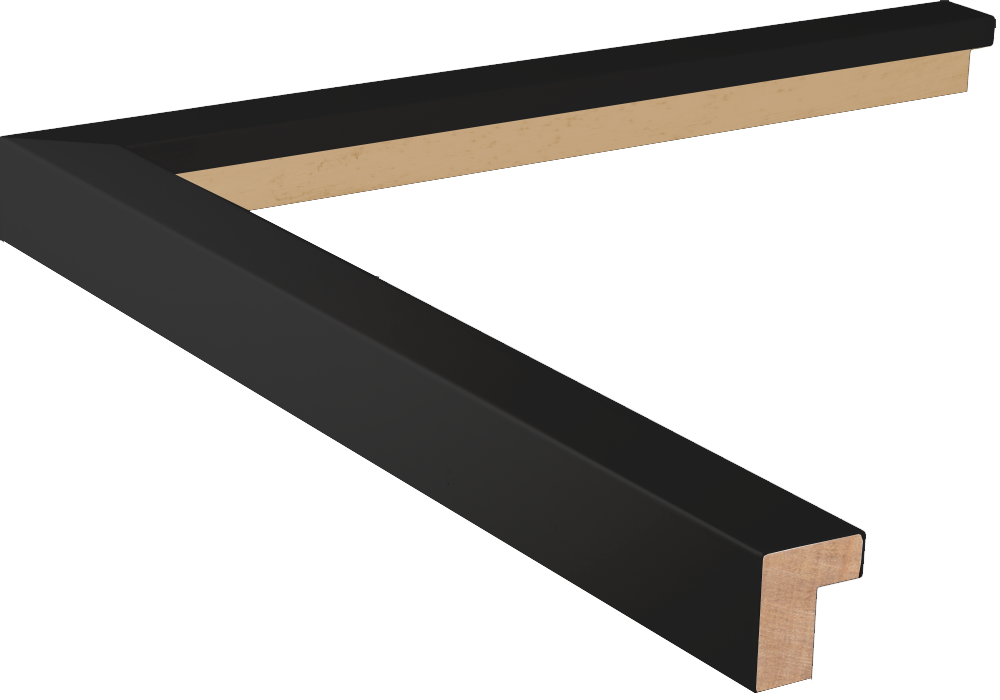 March Cherry Blossom Personalized Minimalist Art Print in Black Floating Glossy Acrylic Frame