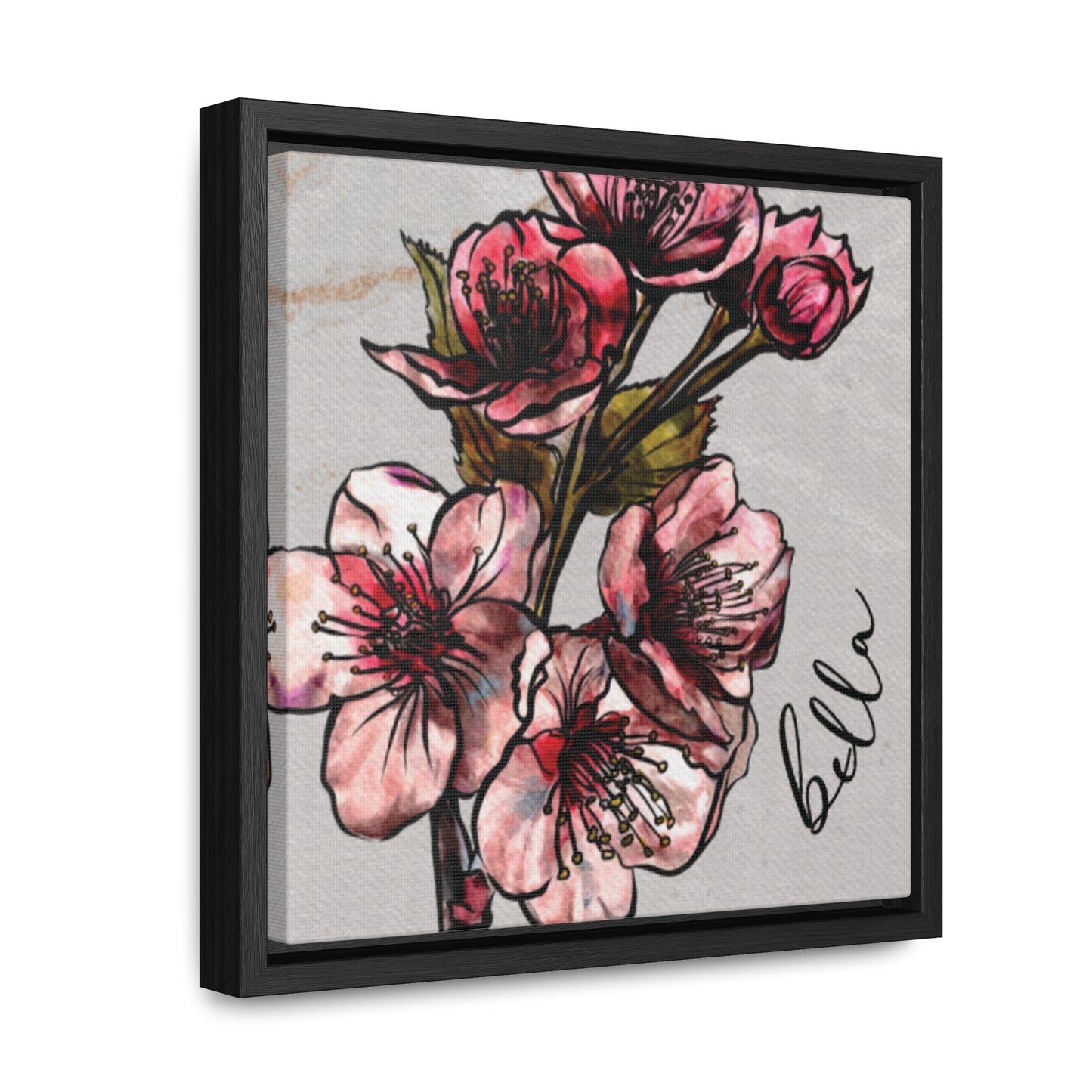 March Cherry Blossims Personalized Birthflower Art + Framed!