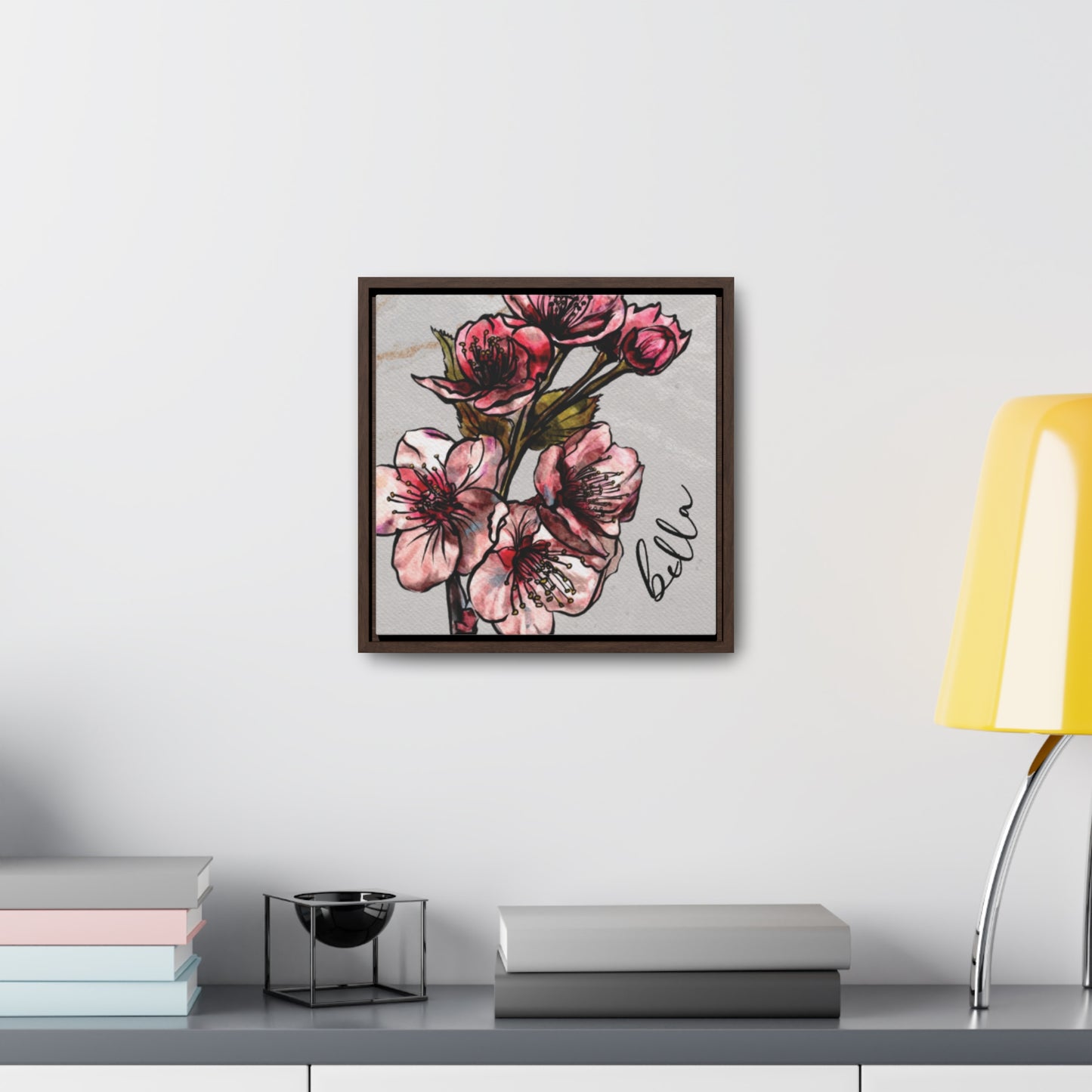 March Cherry Blossims Personalized Birthflower Art + Framed!