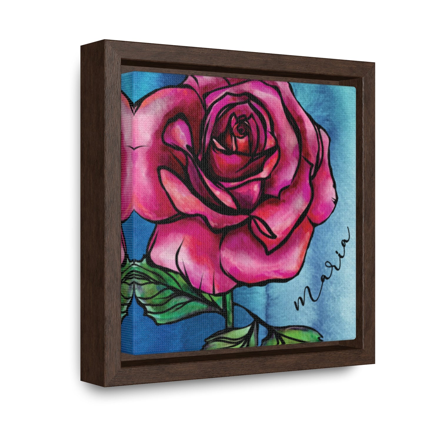 June Rose Personalized Birth flower Art + Framed!