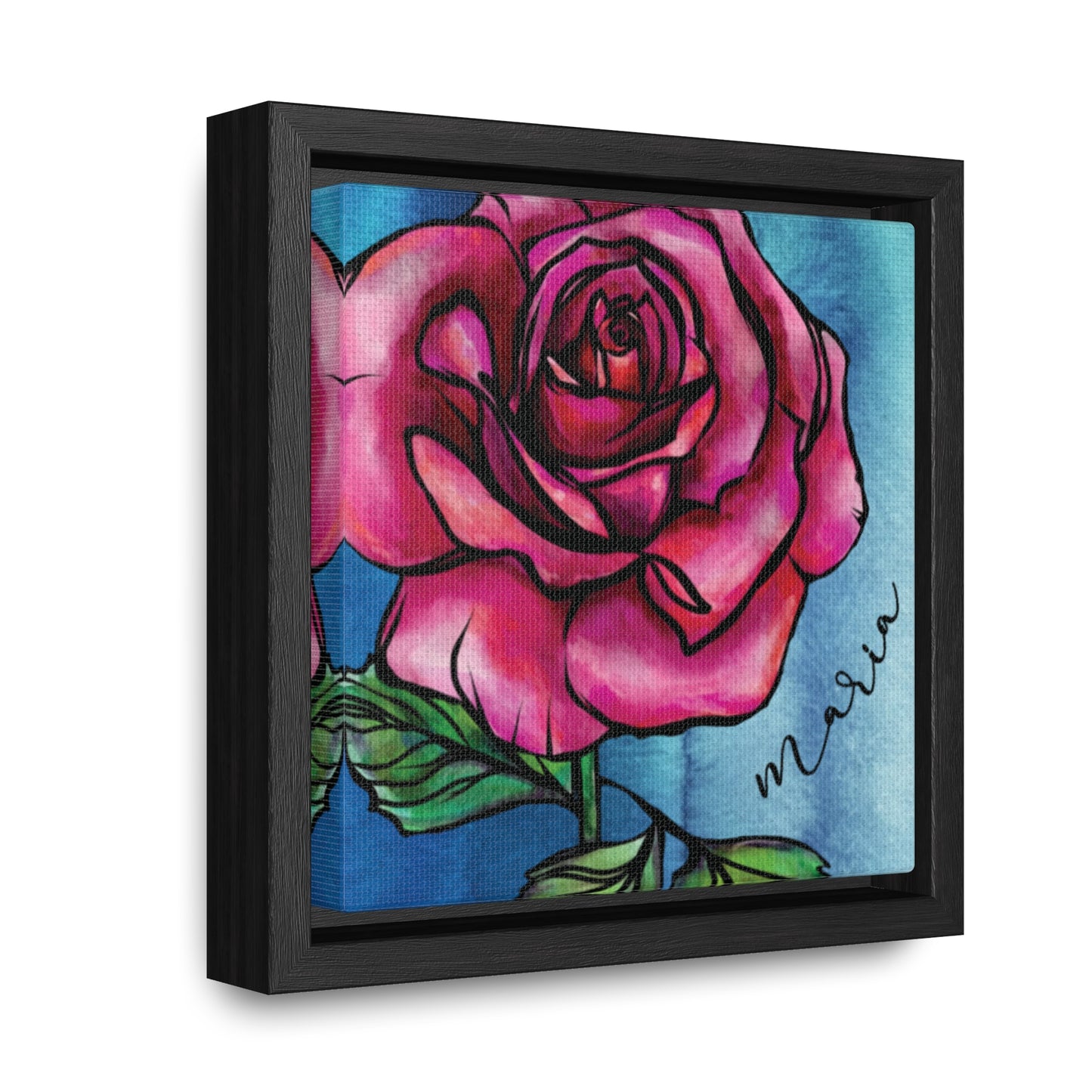 June Rose Personalized Birth flower Art + Framed!